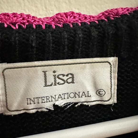 Lisa International Flamingo Beaded Sequin Cardigan Sweater Short Sleeve MEDIUM - Picture 12 of 14